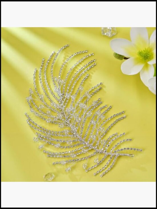 Crystal Bridal Headband Rhinestone Wedding Hair Accessory Bridesmaid Tiara